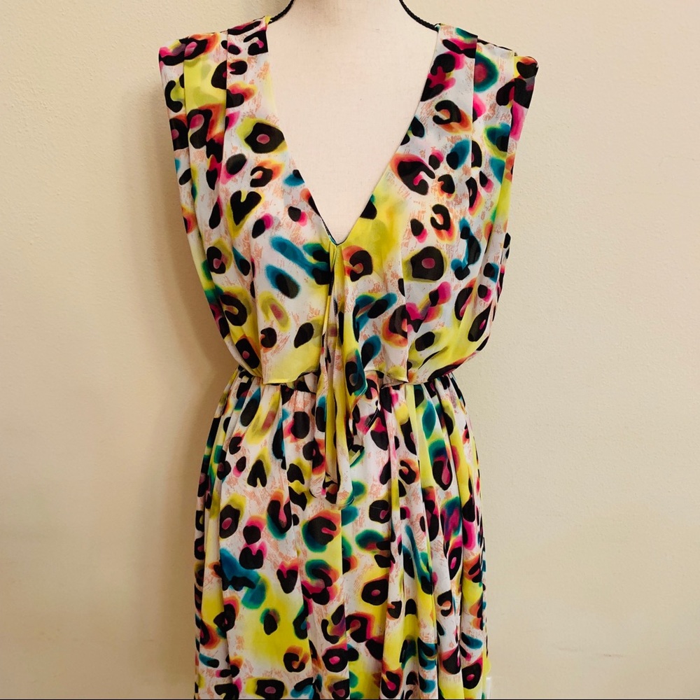 Xoxo Handkerchief Hem Above Knee Length Dress